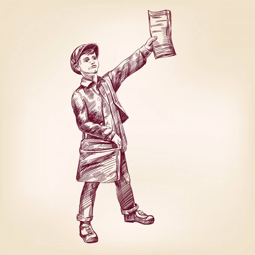 Paperboy illustration