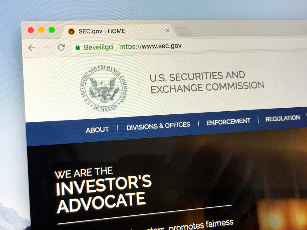 Website of The U.S. Securities and Exchange Commission or SEC, an independent agency of the United States federal government